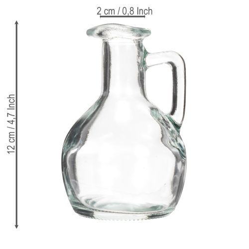 Artikel Mini Vase Wasserkrug mit Henkel für den Esstisch zuhause dekorativ und funktional 12cm 6St