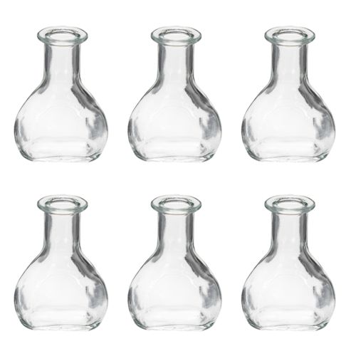 Artikel Mini Vase aus Glas für moderne Tischdekoration und stilvolle Akzente setzen 11cm 6St