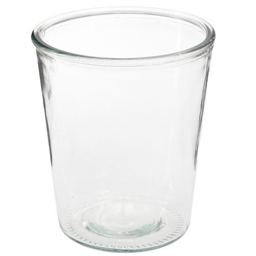 Artikel Glasvase konisch Vase Glas Übertopf Ø14cm H16cm 2St