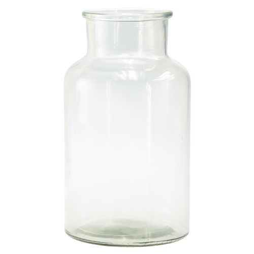 Floristik24 Glasvase Deko Flasche Apotheker Glas Retro Ø14cm H25cm