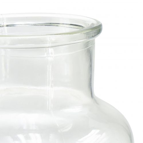 Floristik24 Glasvase Deko Flasche Apotheker Glas Retro Ø14cm H25cm