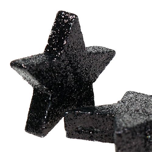 Glittersterne Schwarz 4-5cm 40St | Floristik24.de