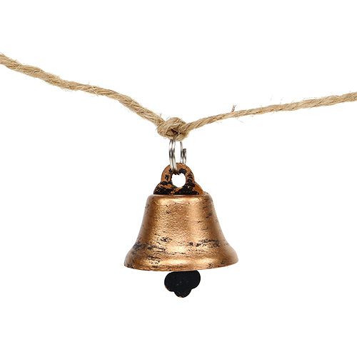 Floristik24 Glockengirlande Kupfer 1m