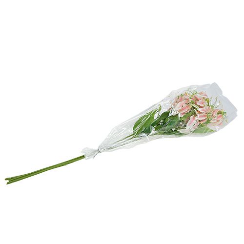 Floristik24 Gloriosa Rosa-Weiß künstlich 84cm 3St