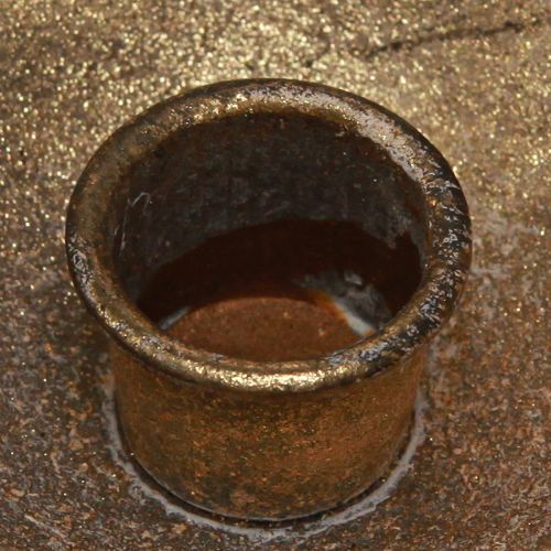 Floristik24 Goldene Tasse Deko mit Kerzenhalter Antik Gold Ø10cm H6,5cm