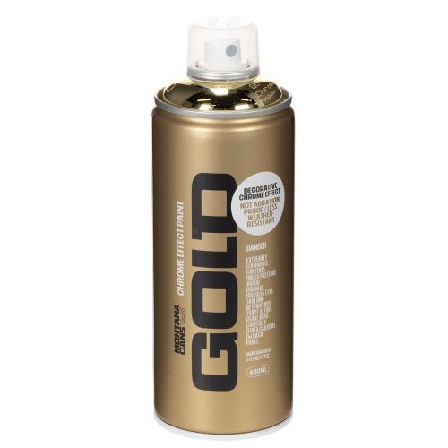 Farbspray Gold Chrom Effekt Deko Farbe Spraydose Montana Cans 400ml
