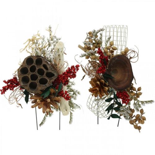 Artikel Naturmaterialien Grabgestecke Exoten 4-fach sortiert 28 St