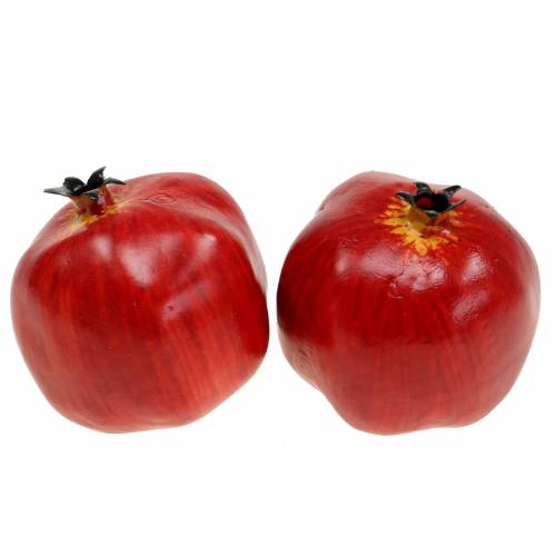 Floristik24 Deko Granatapfel Rot 9,5cm 4St