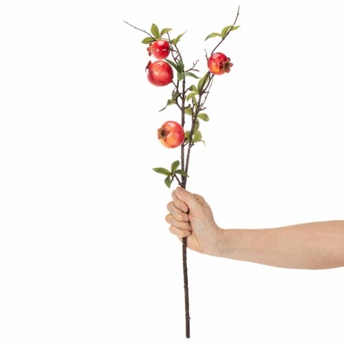 Granatapfelzweig künstlich als Fruchtzweig für die Tischdekoration 68cm | Floristik24.de