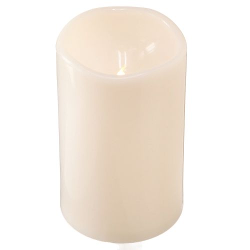 Floristik24 Große LED Kerze mit Timer Für außen Warmweiß Ø12,5cm H20cm 2St