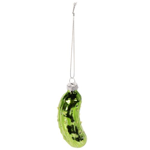 Glas-Weihnachtsgurke Christbaumschmuck zum Aufhängen 7cm 4St