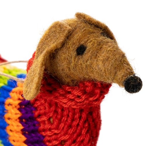 Deko Hund Dackel Anhänger für Weihnachtsbaum 16cm 2St | Floristik24.de