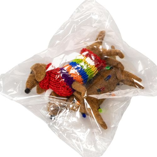Deko Hund Dackel Anhänger für Weihnachtsbaum 16cm 2St | Floristik24.de