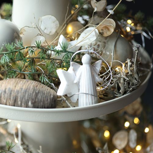 Engel Anhänger Dekofigur zum Aufhängen für Weihnachtsbaum 8cm 4St | Floristik24.de