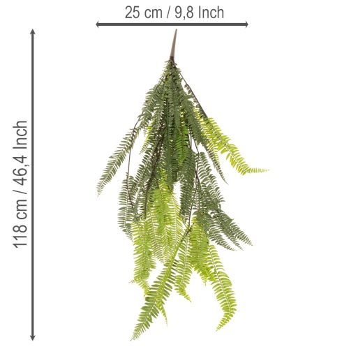 Farn künstlich Dekorativer Farnzweig zum Stecken und Hängen 118cm | Floristik24.de