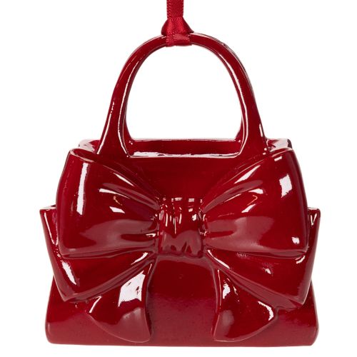 Deko Handtasche mit Schleife