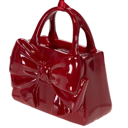 Deko Handtasche mit Schleife