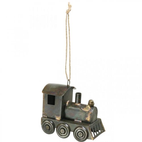 Floristik24 Christbaumschmuck Lokomotive Weihnachten Metall H7,5cm