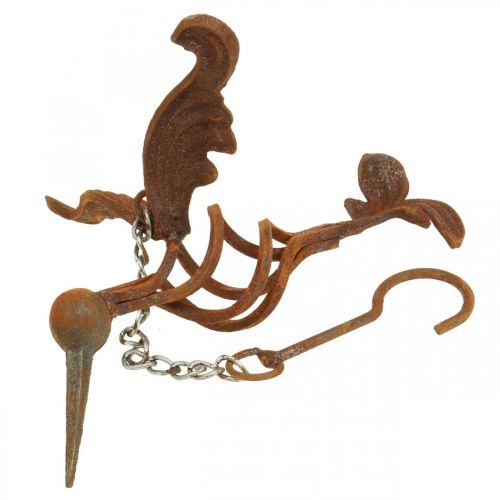 Floristik24 Kolibri Gartendeko Edelrost Metall Vogel zum Hängen 24×19cm