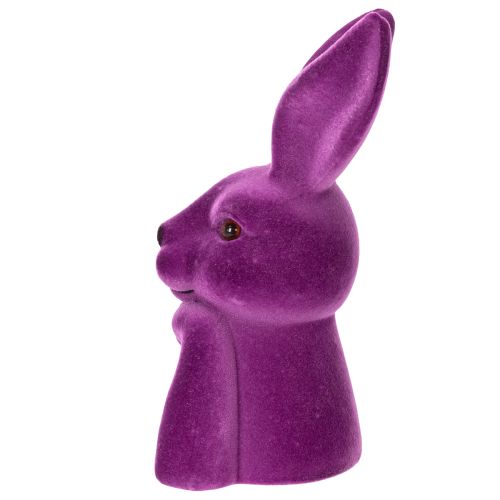 Hase Denkend Beflockt Hasenbüste Ostern 16,5×13×27cm | Floristik24.de