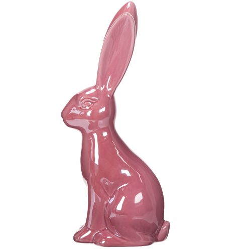 Artikel Osterdeko Hase Keramik Glänzende Figur für Ostern und Frühling 37cm