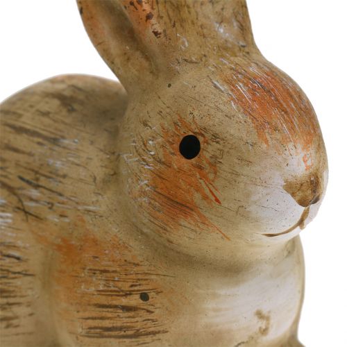 Floristik24 Hase aus Keramik Natur 7cm x 8cm 6St
