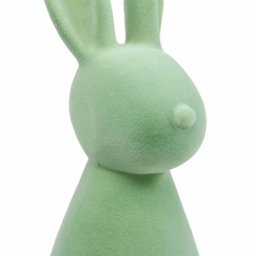 Floristik24 Osterdeko Hase 47cm Grün beflockt Osterhase Deko-Figur Ostern