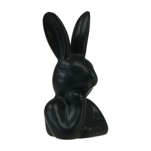 Artikel Hase denkend klein Hasenbüste Schwarz 6×4×10,5cm