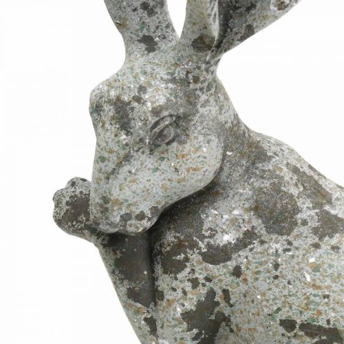 Floristik24 Deko Hase Sitzend Steinoptik Gartendeko H31cm