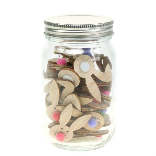 Floristik24 Osterhasen Holz im Glas 36St