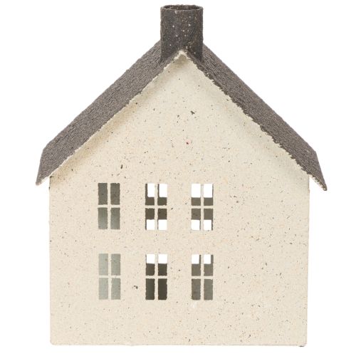 Lichthaus Metall Haus Windlicht Dekoration 16cm | Floristik24.de