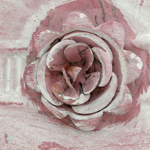 Floristik24 Henkeltopf Rosa gewaschen mit Rose Ø22cm H13,5cm
