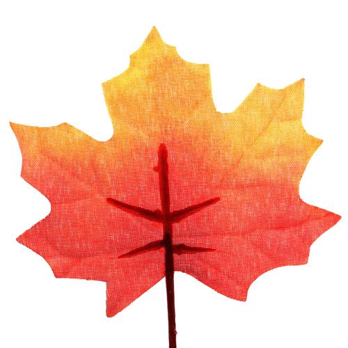 Artikel Herbstdeko Ahornblatt orange-rot 13cm 12St