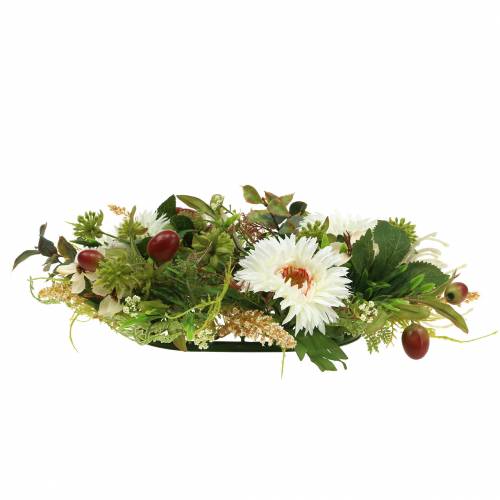 Floristik24 Herbstkranz Chrysantheme Weiß Ø30cm