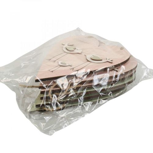 Artikel Herz aus Holz, Dekoherz zum Hängen, Herz Deko H16cm 6 St