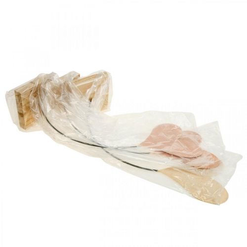 Artikel Tischdeko Herzen Hochzeit, Herz Deko Metall Orange/Gelb H40cm 3St