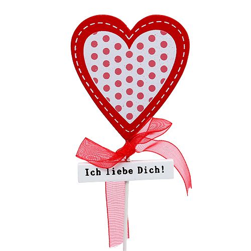 Floristik24 Herz mit Spruch 6,5cm sort. 16 St