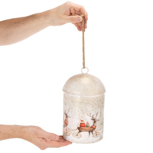 Glocke mit Weihnachtsmotiv zum Aufhängen 26cm | Floristik24.de