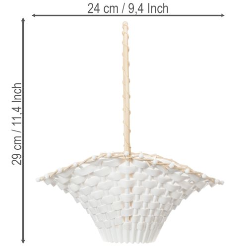 Hochzeit Streukörbchen 24cm x 17cm | Floristik24.de
