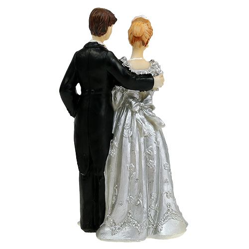 Floristik24 Hochzeitpaar für Silberhochzeit 14cm