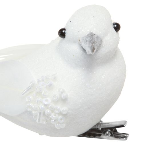 Artikel Hochzeitsdeko Tauben als Taubenpaar auf Clip Weiß 22cm 2 St