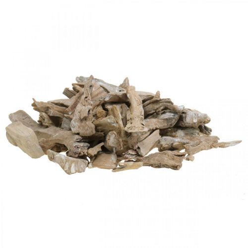 Floristik24 Wurzelholz Deko Holz Weiß gewaschen, Natur 4-12cm 450g