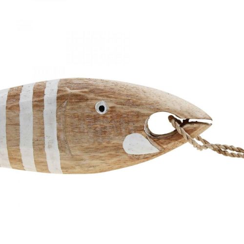 Floristik24 Holzfisch Deko maritim Fisch Anhänger Holz 28,5cm