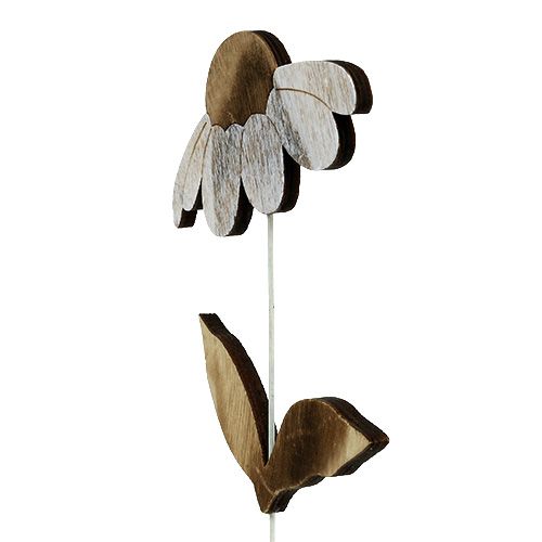 Floristik24 Holzblume Natur 27cm x 12cm 2St