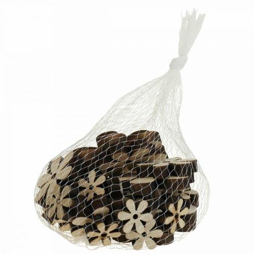Floristik24 Holzblumen Streudeko Deko Blüten Holz Ø2,5–6,5cm 29 St