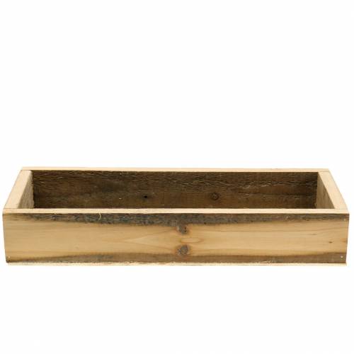 Floristik24 Holztablett Natur 37,5cm x 14,5cm H6,3cm