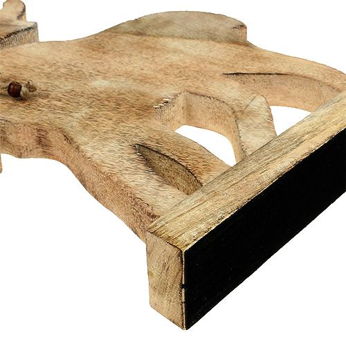 Floristik24 Holzdeko Elch H 34,5cm B 29cm Natur