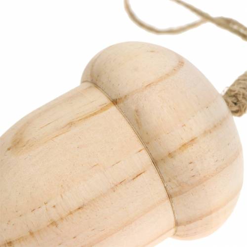 Floristik24 Holzeichel zum Hängen Natur Sortiert 6,5×6/8×5,5cm 4St