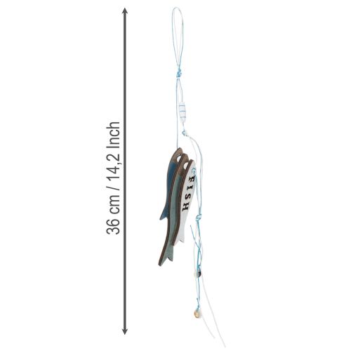 Holzhänger Fische Blau 36cm 4 St | Floristik24.de