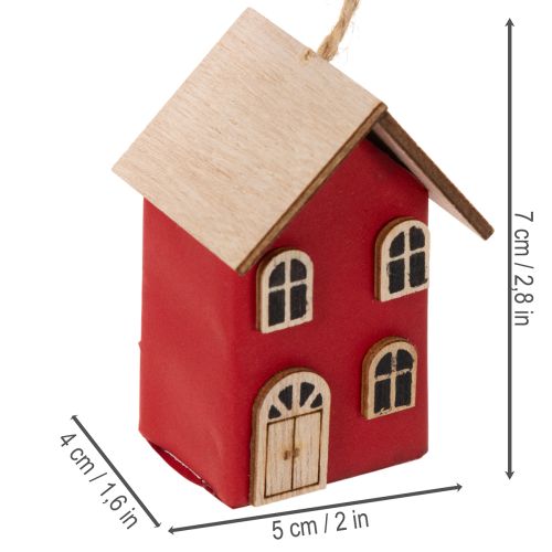 Hängedeko Haus Set Skandi Stil 7cm 6St | Floristik24.de